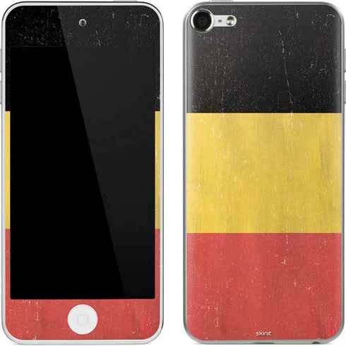 Belgium Flag Distressed Apple iPod Skin